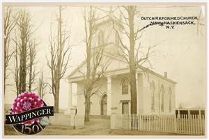 A postcard depicting the Dutch reformed church in new Hackensack, New York, Town Of Wappinger